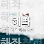 해좌로 시작하는 단어는? 4개