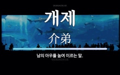 개제 뜻: 남의 아우를 높여 이르는 말.
