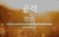 공력 뜻: 헛되이 들인 힘.