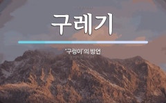 구레기 뜻: ‘구렁이’의 방언