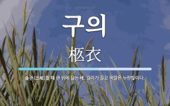 구의 뜻: 출관(出棺)할 때 관 위에 덮는 베. 길이가 길고 색깔은 누런빛이다.