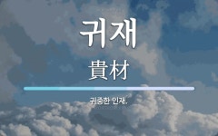 귀재 뜻: 귀중한 인재.