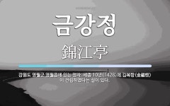 금강정 뜻: 강원도 영월군 영월읍에 있는 정자. 세종 10년(1428)에 김복항(金福恒)이 건립하였다는
