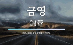 금영 뜻: 조선 시대에, 충청 감영을 이르던 말.