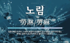 노림 뜻: 임증(淋症)의 하나. 소변의 배설이 순조롭지 않고 방울로 떨어지며 배뇨 후에는 음부가 은근