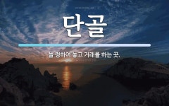 단골 뜻: 늘 정하여 놓고 거래를 하는 곳.