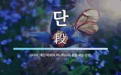 단 뜻: 사다리, 계단 따위의 하나하나의 층을 세는 단위.