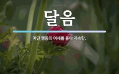 주식회사 열정한달음 | 달음 뜻: 어떤 행동의 여세를 몰아 계속함.