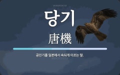 당기 뜻: 공인기를 일본에서 속되게 이르는 말.
