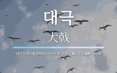 대극 뜻: ‘대극’의 뿌리를 한방에서 이르는 말. 부종(浮腫), 적취(積聚) 따위에 쓴다.