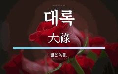 주록휴게소매점 | 대록 뜻: 많은 녹봉.