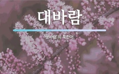 대바람 뜻: ‘댓바람’의 북한어.