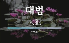 대범 뜻: 큰 범죄.