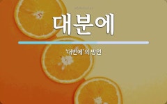 대분에 뜻: ‘대번에’의 방언
