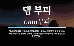 댐 부피 뜻: 댐 본체의 부피. 상류 측 비탈의 사석공, 불투수성 블랭킷, 비탈 끝 배수 도랑과 같이 댐