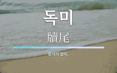 독미 뜻: 문서의 말미.
