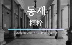 동재 뜻: 오동나무와 가래나무라는 뜻으로, 좋은 재목을 이르는 말.