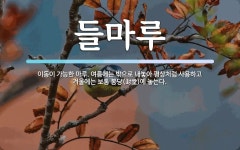 들마루 뜻: 이동이 가능한 마루. 여름에는 밖으로 내놓아 평상처럼 사용하고 겨울에는 보통 봉당(封堂)에