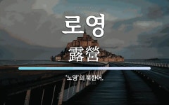 로영 뜻: ‘노영’의 북한어.