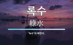 록수 뜻: ‘녹수’의 북한어.