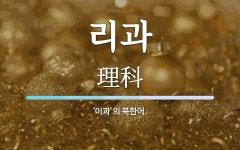 리과 뜻: ‘이과’의 북한어.