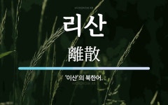 리산 뜻: ‘이산’의 북한어.