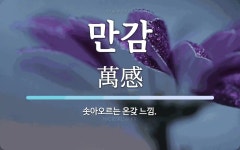 만감 뜻: 솟아오르는 온갖 느낌.