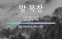말 목장 뜻: 말을 전문적으로 기르는 목장.