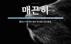 매끈히 뜻: 흠이나 거친 데가 없이 부드럽고 반드럽게.