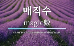 매직수 뜻: 소프트웨어에서 각각의 데이터를 나타내기 위해 붙이는 번호.
