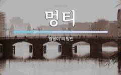 멍티 뜻: ‘멍청이’의 방언