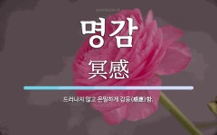 명감 뜻: 드러나지 않고 은밀하게 감응(感應)함.