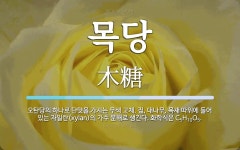 목당 뜻: 오탄당의 하나로 단맛을 가지는 무색 고체. 짚, 대나무, 목재 따위에 들어 있는 자일란(x