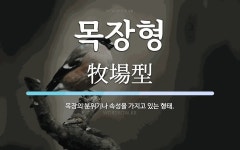 목장형 뜻: 목장의 분위기나 속성을 가지고 있는 형태.
