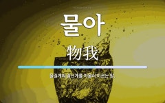 물아 뜻: 물질계와 정신계를 아울러 이르는 말.