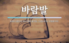 바람발 뜻: 일정한 방향으로 부는 바람의 움직임. ⇒규범 표기는 ‘바람결’이다.
