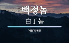 백정놈 뜻: ‘백정’의 방언