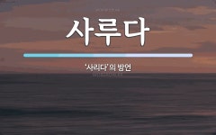 사루다 뜻: ‘사리다’의 방언