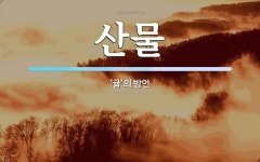 산물 뜻: ‘귤’의 방언