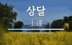 상달 뜻: 윗사람에게 말이나 글로 여쭈어 알려 드림.