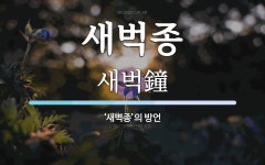 새벅종 뜻: ‘새벽종’의 방언