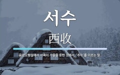 서수 뜻: 음양오행설에서 서쪽이 가을을 뜻한 것에서, ‘추수’를 이르는 말.