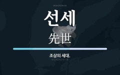 선세 뜻: 조상의 세대.
