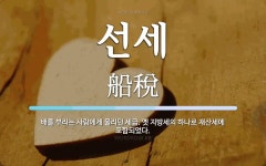 선세 뜻: 배를 부리는 사람에게 물리던 세금. 옛 지방세의 하나로 재산세에 포함되었다.