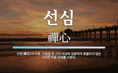 선심 뜻: 선정(禪定)의 마음. 마음을 한 가지 대상에 집중하여 흔들리지 않는 고요한 마음 상태를 이