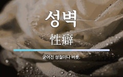 성벽 뜻: 굳어진 성질이나 버릇.