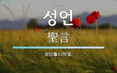 성언 뜻: 성인(聖人)의 말.