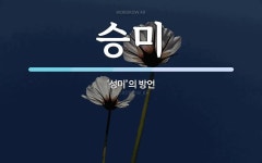 승미 뜻: ‘성미’의 방언