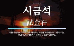 시금석 뜻: 다른 구절과 비교하여 더욱 매력적인 시구를 파악하는 데 기준이 되는, 유명 시인의 작품에서