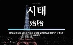 시태 뜻: 석 달 자란 태아. 비로소 사람의 모양을 갖추며 남녀 생식기가 구별되는 상태이다.